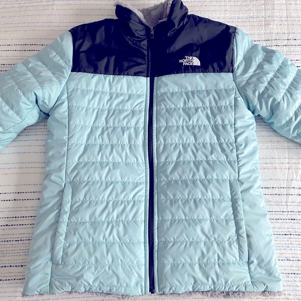 The North Face girls reversible coat XL